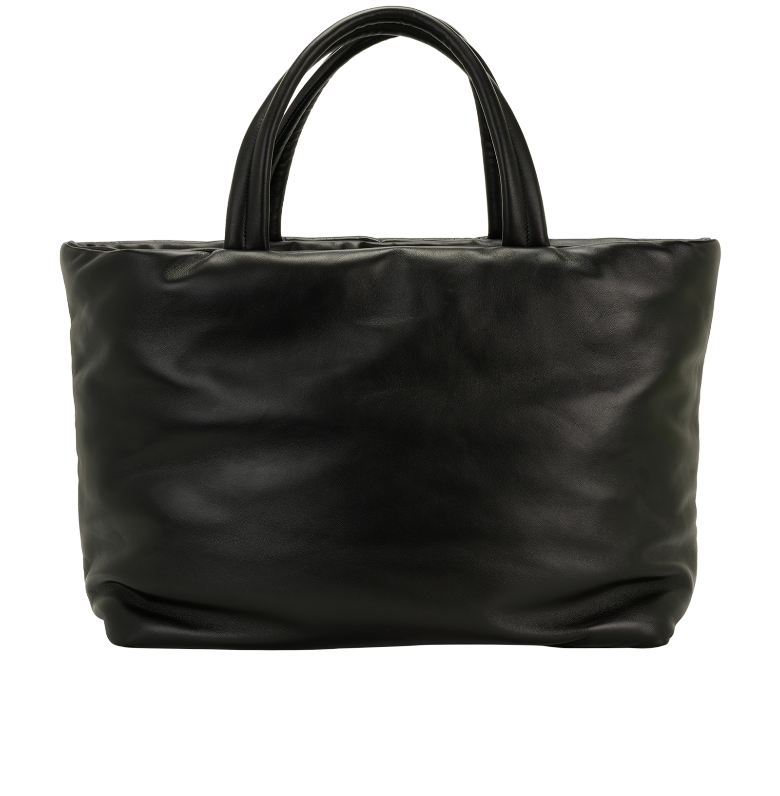 Logo Embossed Large Tote, &pound;1,600, Handbags, Black, Leather, Back view